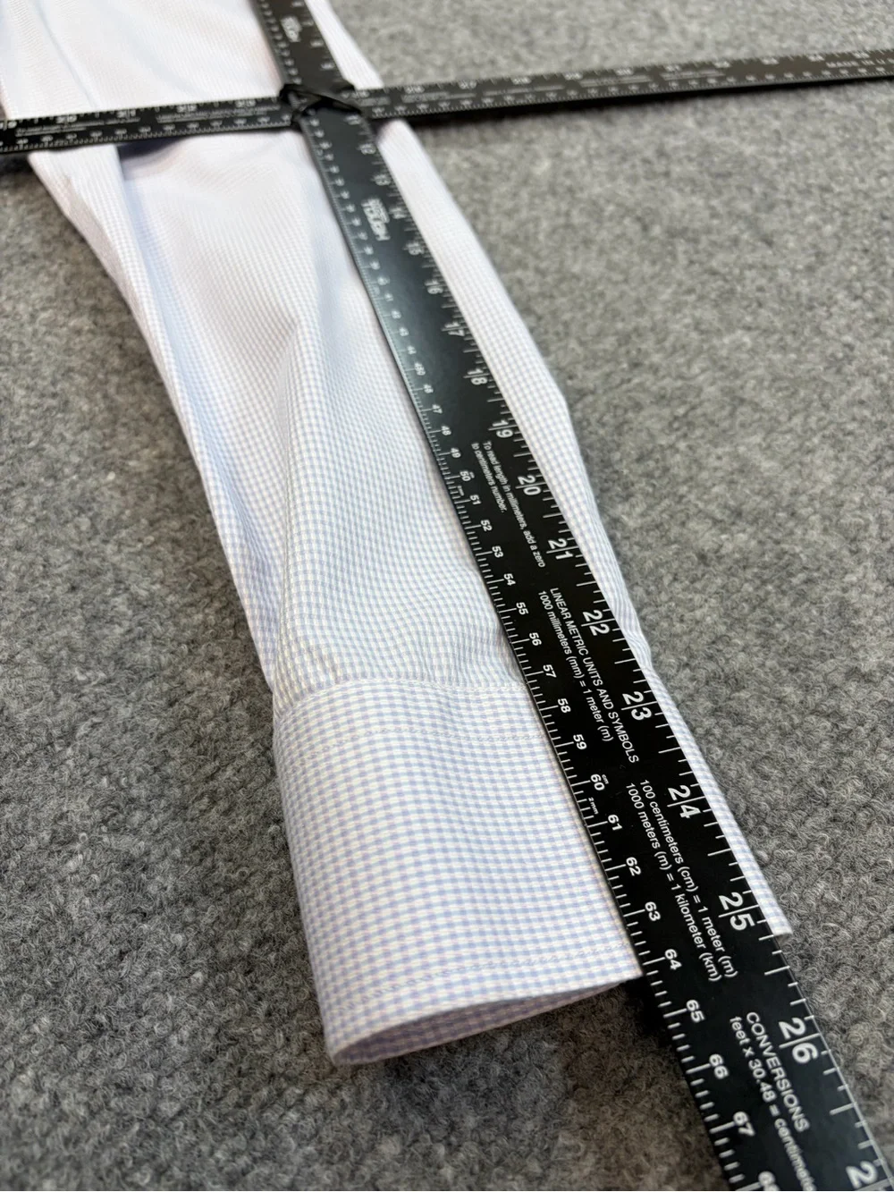 Eton Men's Slim-Fit Blue Micro Check Dobby Dress Shirt Size 14.5 | 37 LS Cotton
